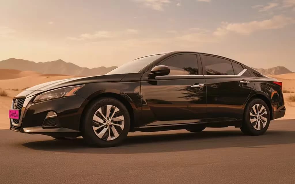Nissan Altima 2022 Black side profile