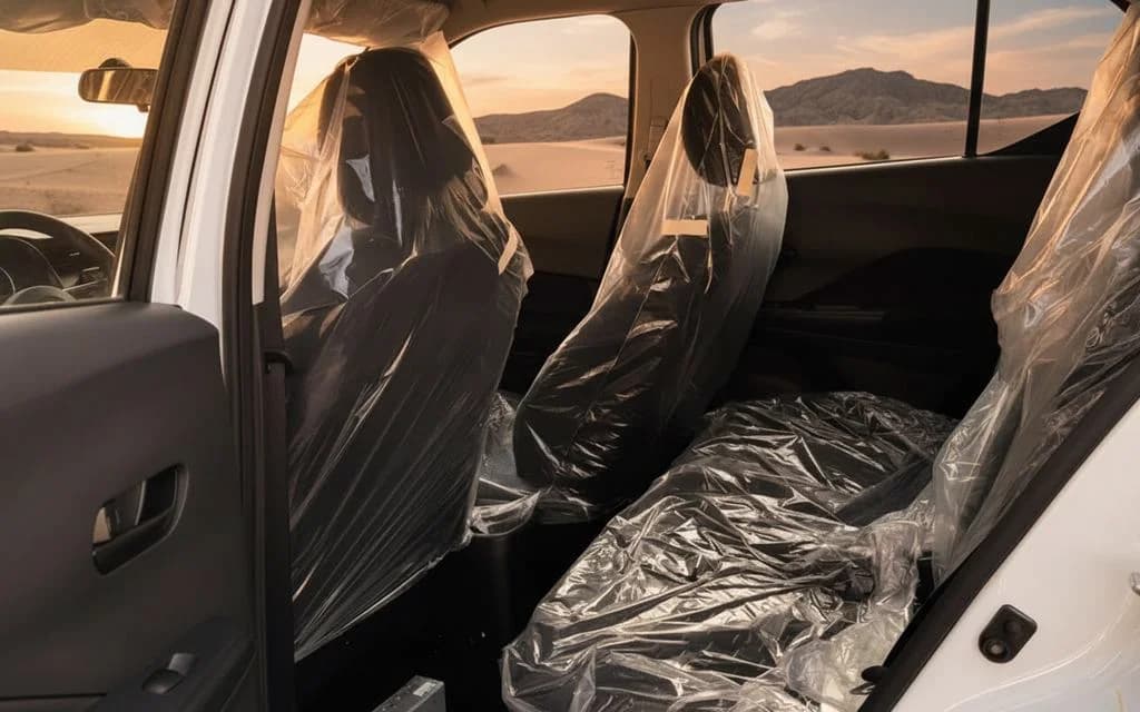 Nissan Kicks 2024 leather seats and cabin – rental in Dubai