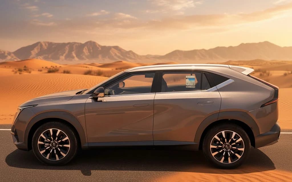 Gac Emkoo 2024 Grey side profile – rental in Dubai