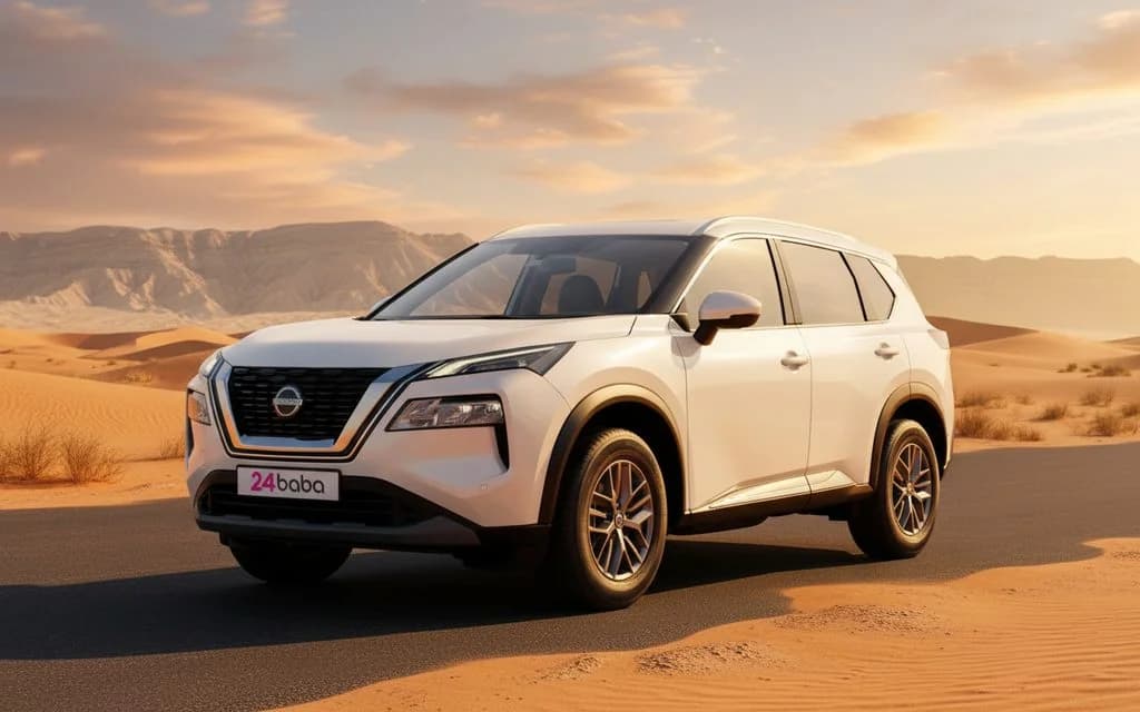 Nissan X Trail 2023 White cover image – rental in Dubai