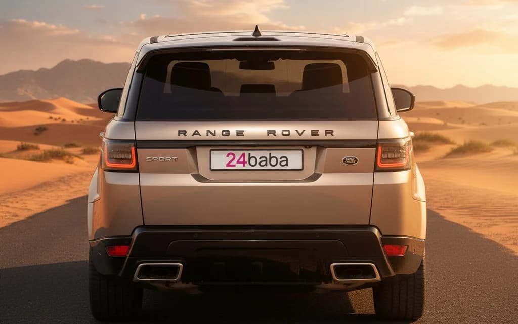 LandRover RangeRoverSport 2021 Brown rear view showing taillights