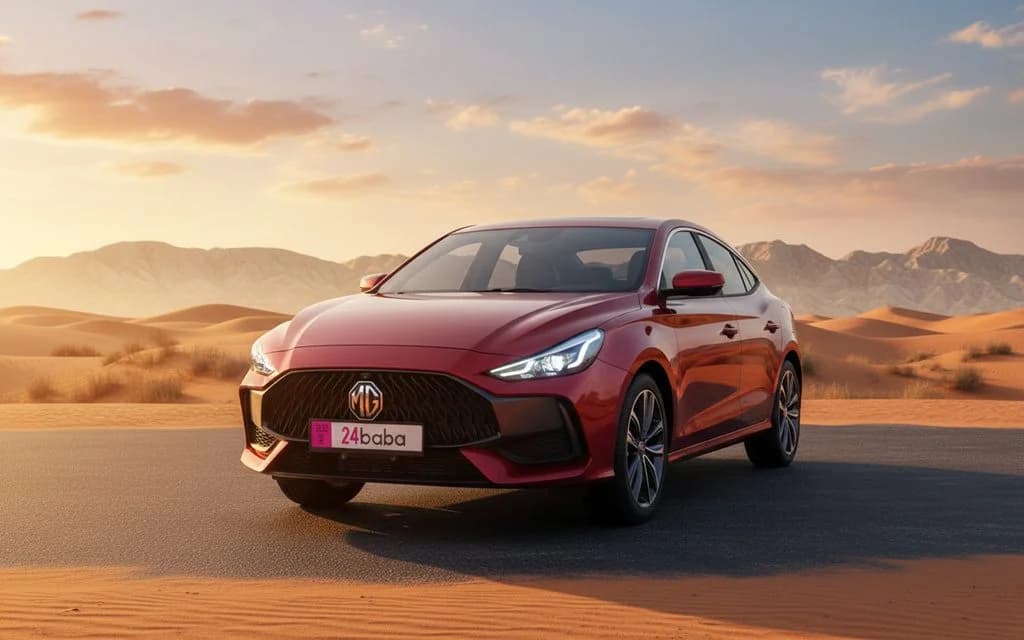 Mg Gt 2022 Red front view with headlights