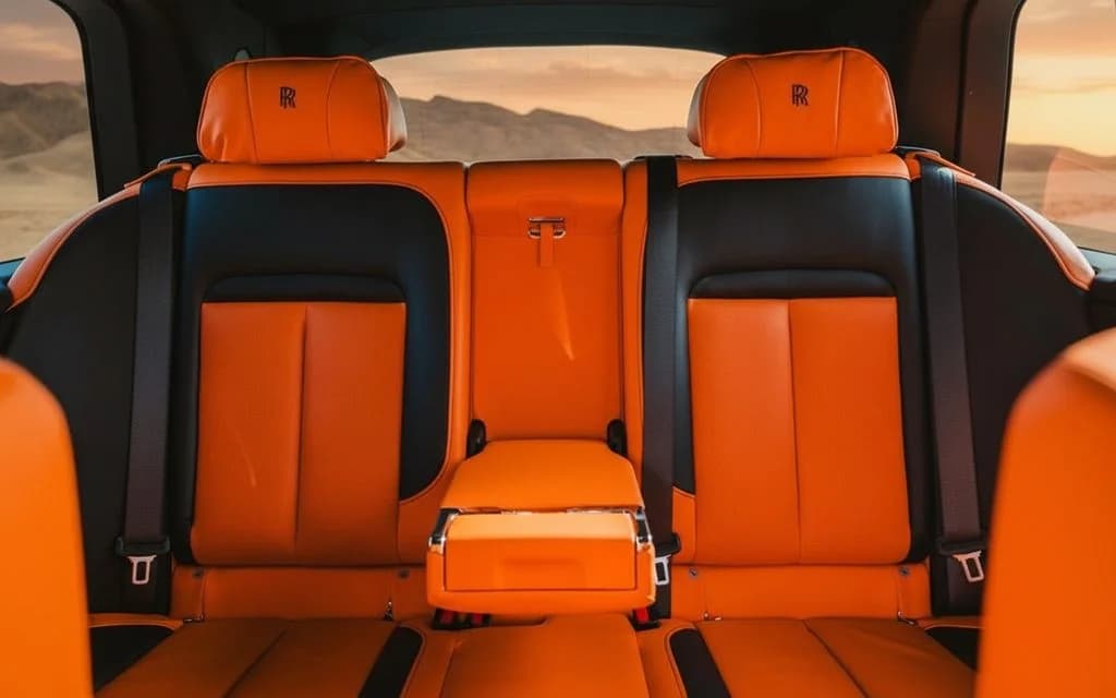 RollsRoyce Cullinan 2022 leather seats and cabin