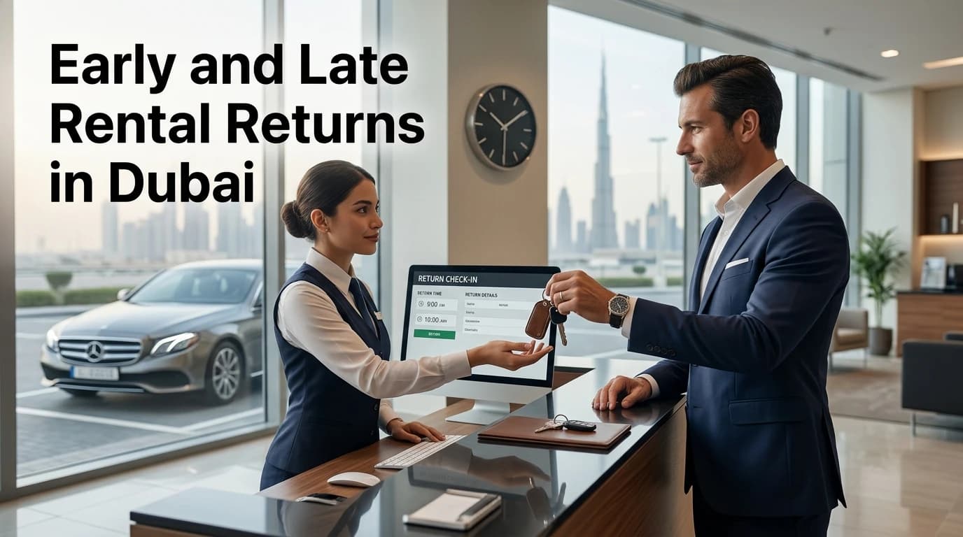 Returning a rental car early or late in Dubai