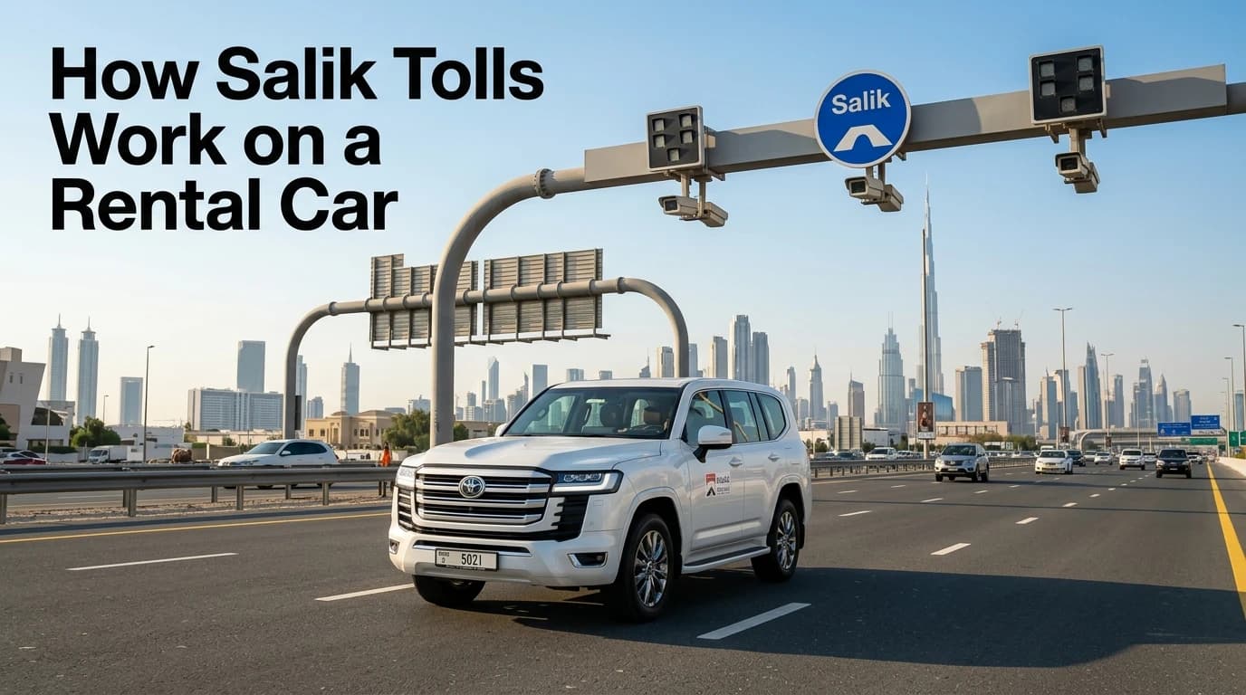How Salik Tolls Work on a Rental Car in Dubai
