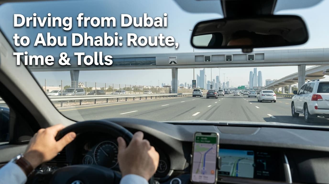 Driving from Dubai to Abu Dhabi: route, time and tolls