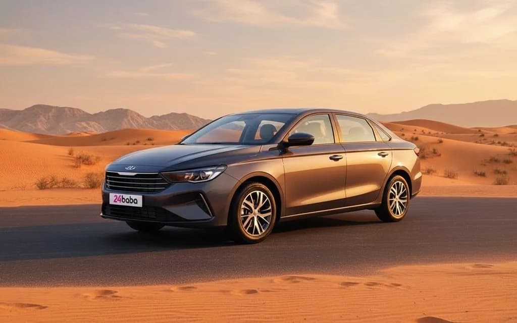 Geely Emgrand 2025 Grey front view with headlights