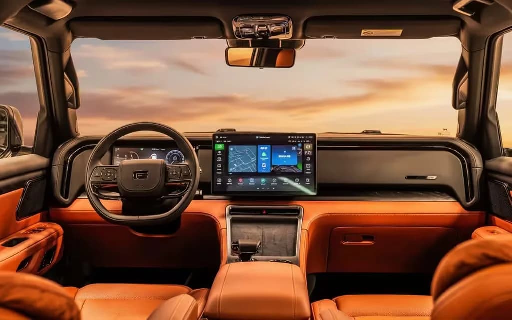 RoxMotor 01 2024 interior view showing trim – rental in Dubai