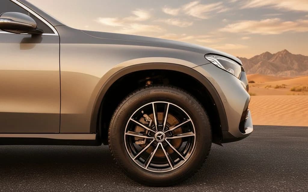 Mercedes Glc300 2023 alloy wheel close upr