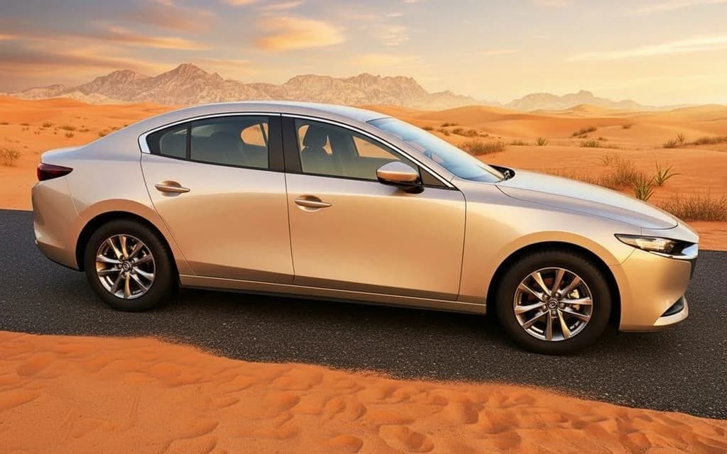 Mazda 3 2025 Silver side profile