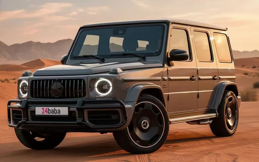 Mercedes G63 2023 Grey cover image – rental in Dubai