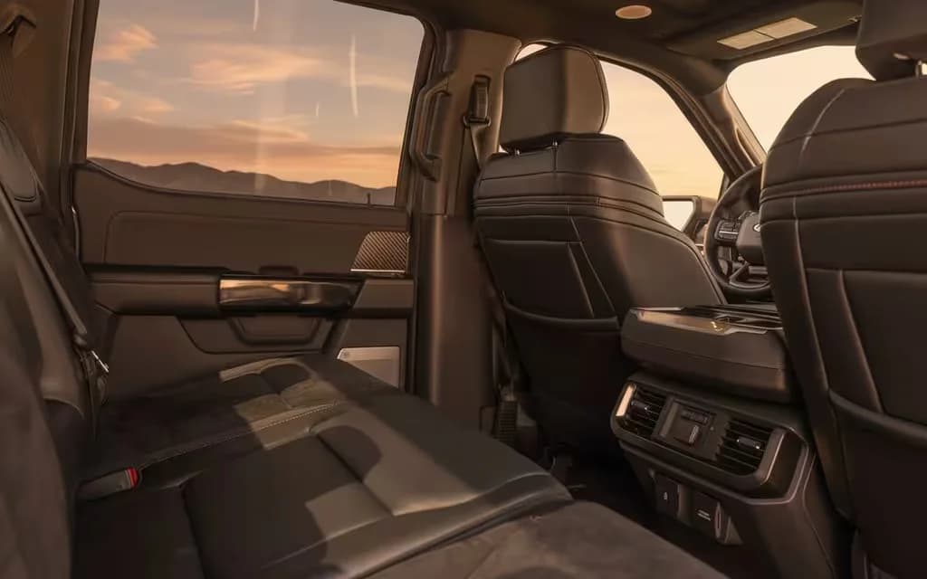 Ford F Series 2023 leather seats and cabin – rental in Dubai