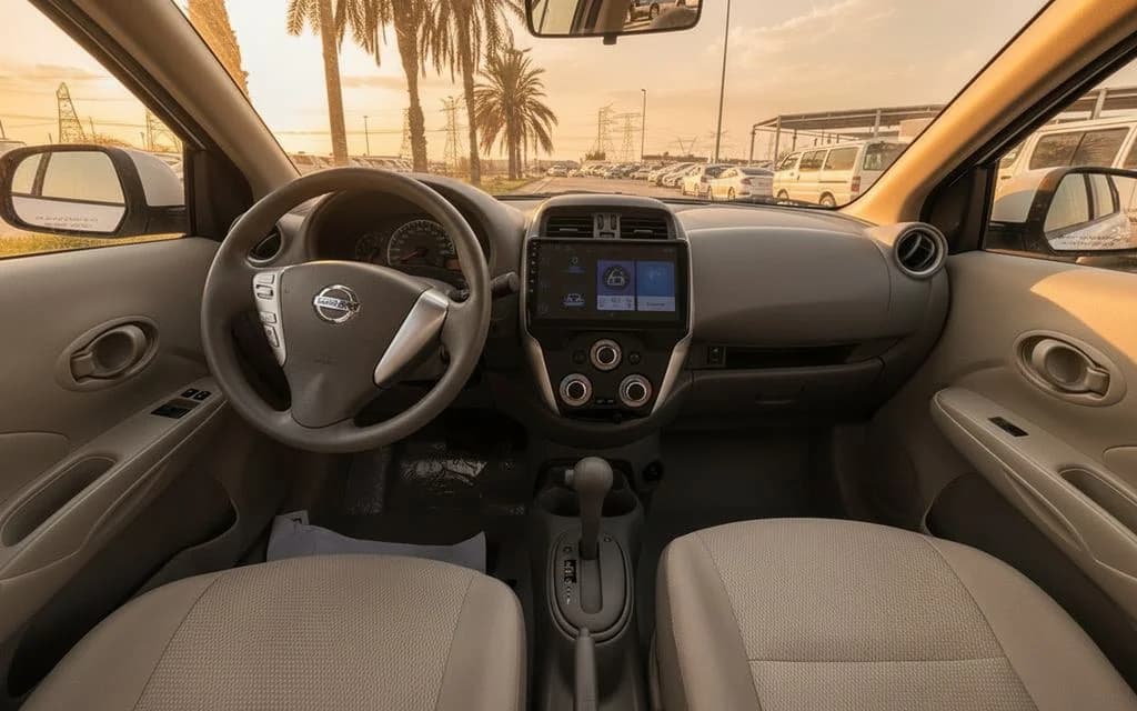 Nissan Sunny 2024 interior view showing trim
