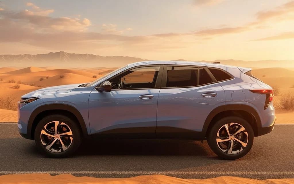 Chevrolet Trax 2024 Blue side profile