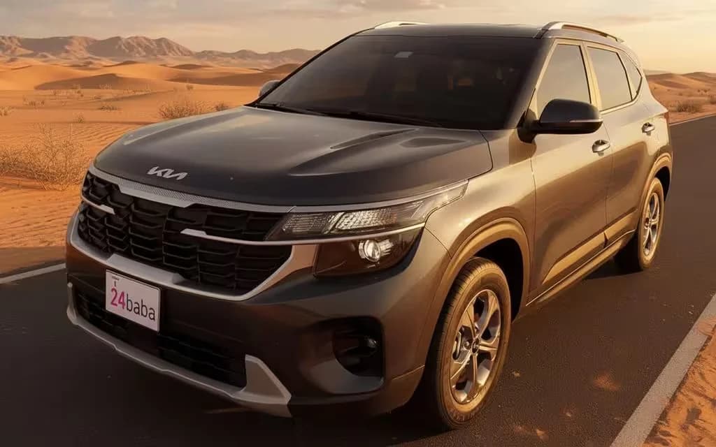 Kia Seltos 2024 Grey cover image – rental in Dubai
