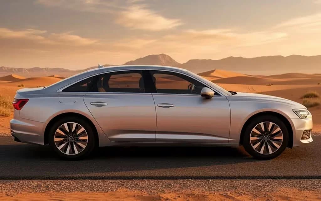Audi A6 2023 Silver side profile