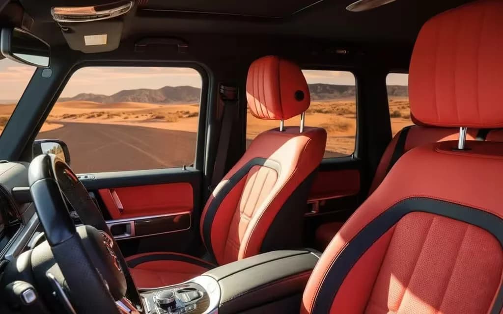 Mercedes G63 2025 leather seats and cabin