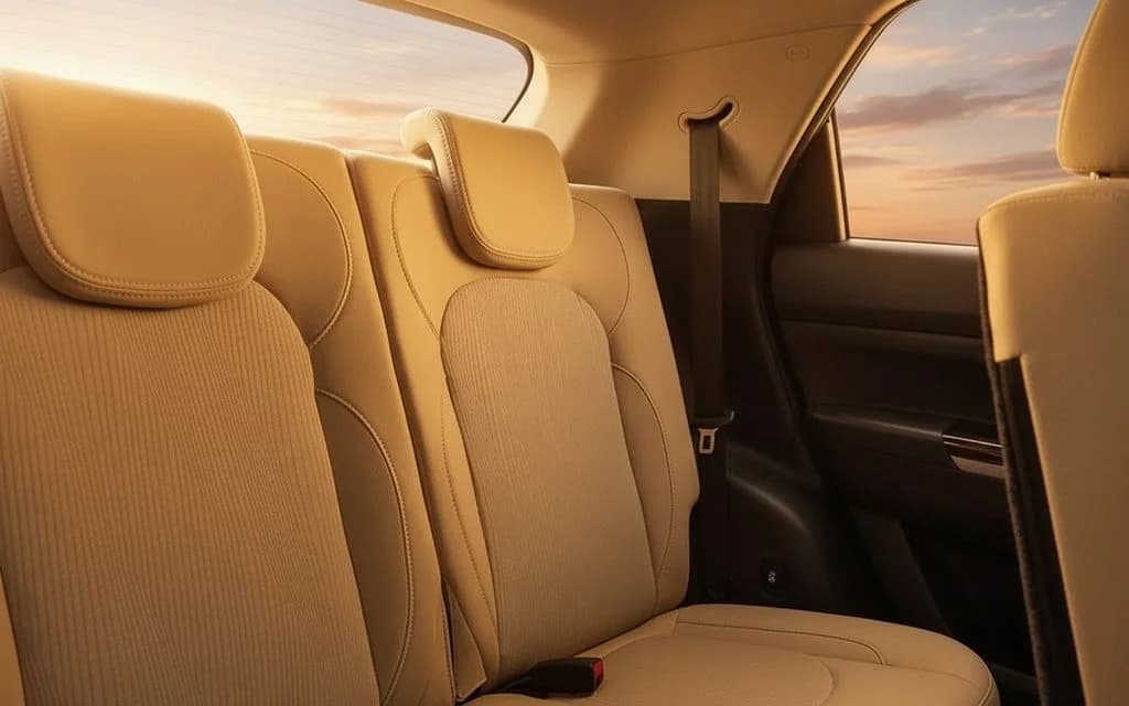 Chevrolet Captiva 2024 leather seats and cabin – rental in Dubai
