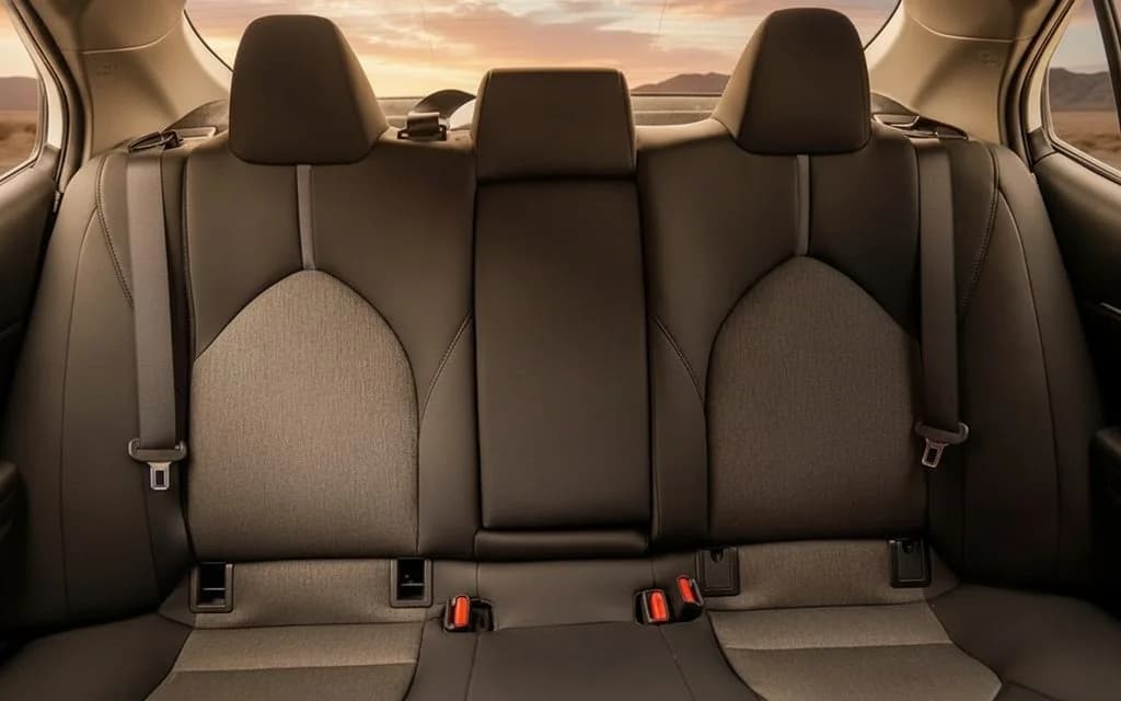 Toyota Camry 2024 leather seats and cabin – rental in Dubai