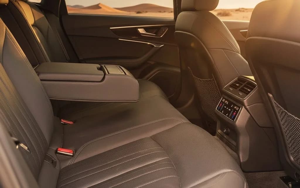 Audi A6 2023 leather seats and cabin
