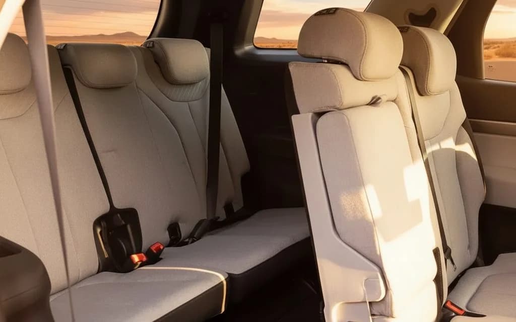 Hyundai Palisade 2023 leather seats and cabin – rental in Dubai