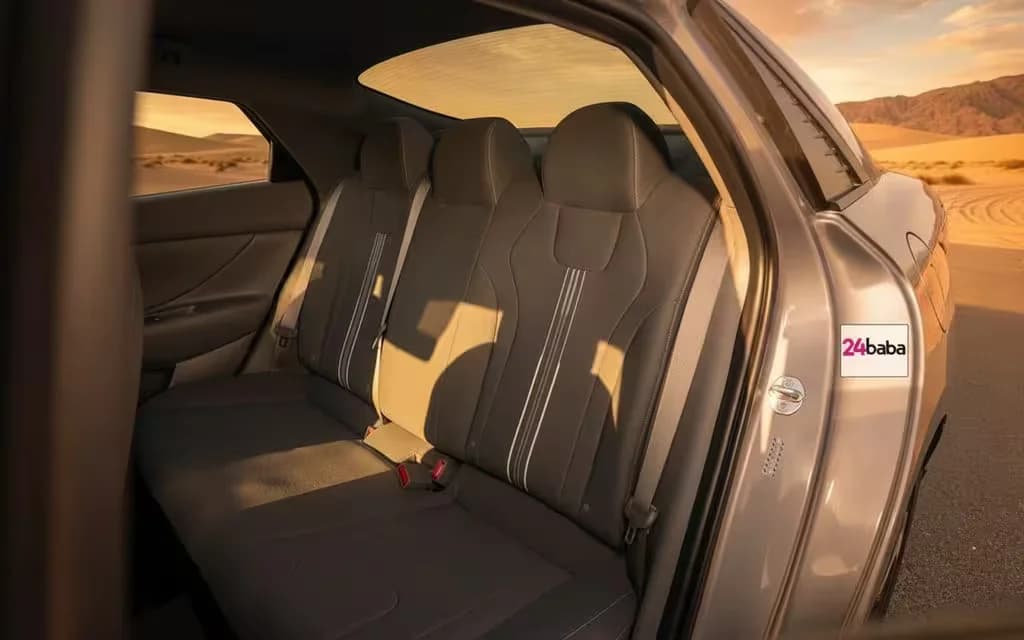 Hyundai Elantra 2023 leather seats and cabin – rental in Dubai