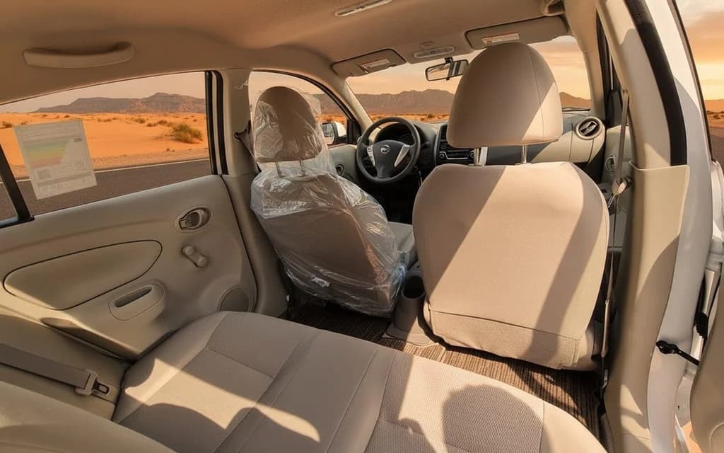 Nissan Sunny 2020 leather seats and cabin