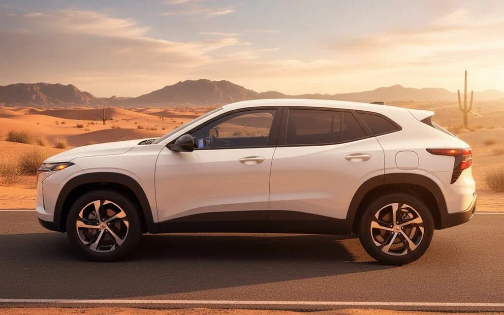 Chevrolet Trax 2025 White side profile