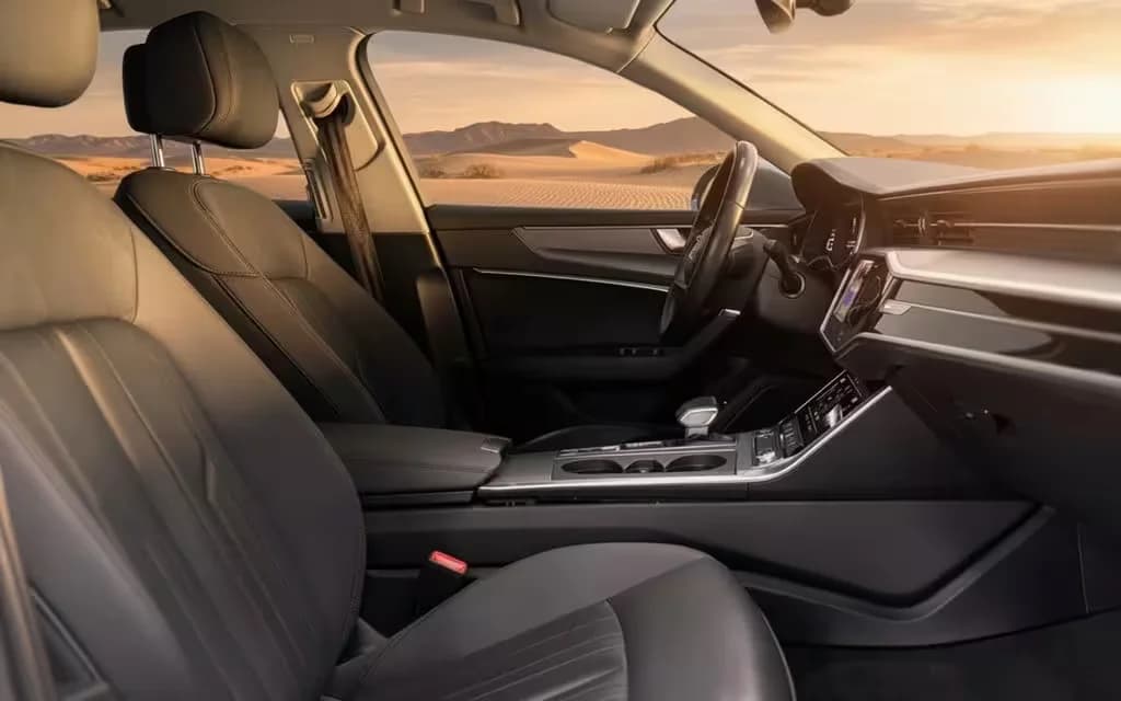 Audi A6 2023 leather seats and cabin