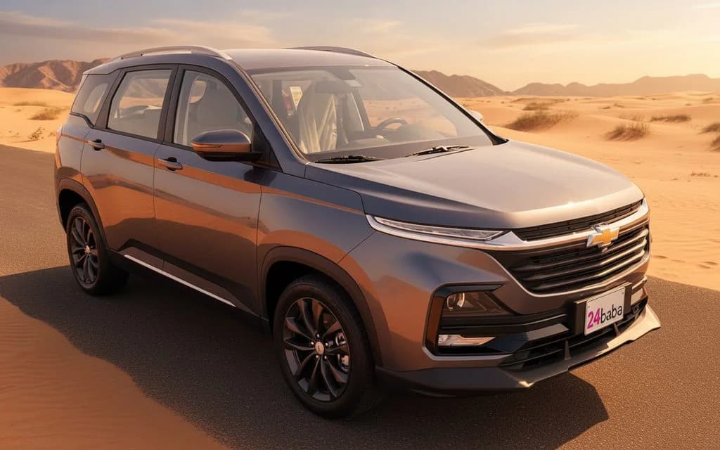 Chevrolet Captiva 2024 Dark Gray front view with headlights