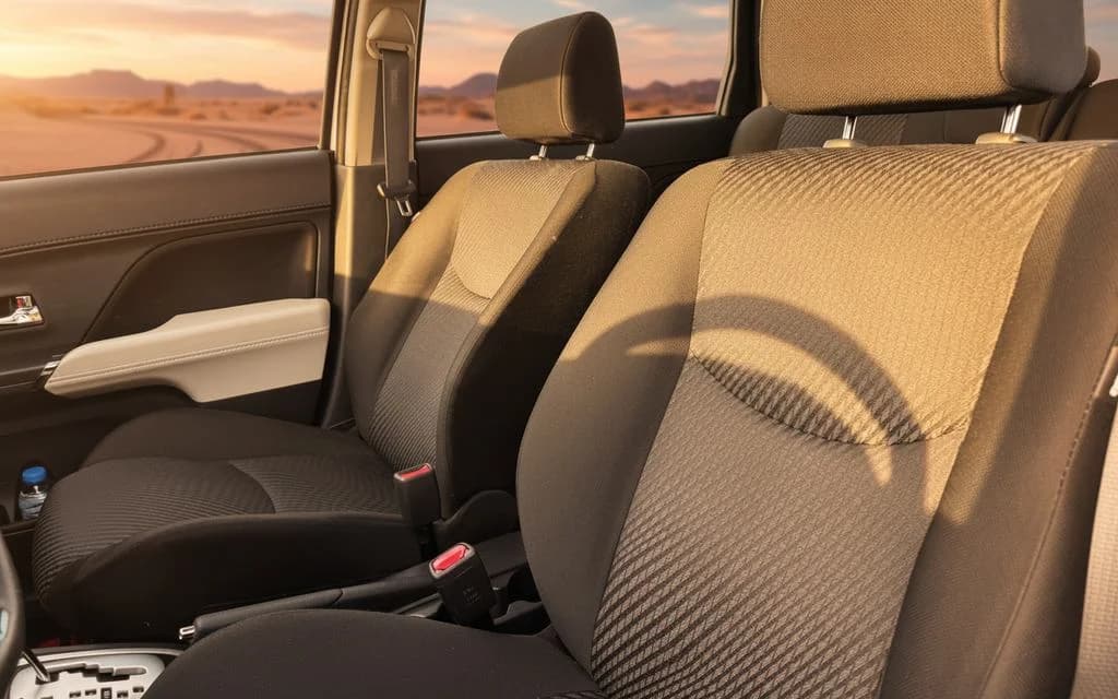 Toyota Rush 2023 leather seats and cabin – rental in Dubai
