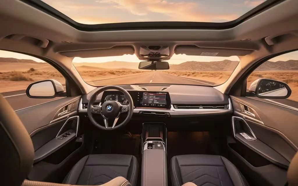 Bmw X2 2024 dashboard and infotainment – rental in Dubai