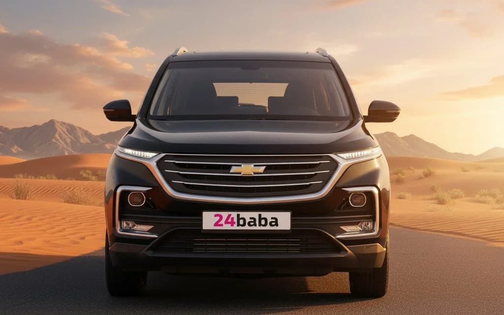 Chevrolet Captiva 2023 Black front view with headlights