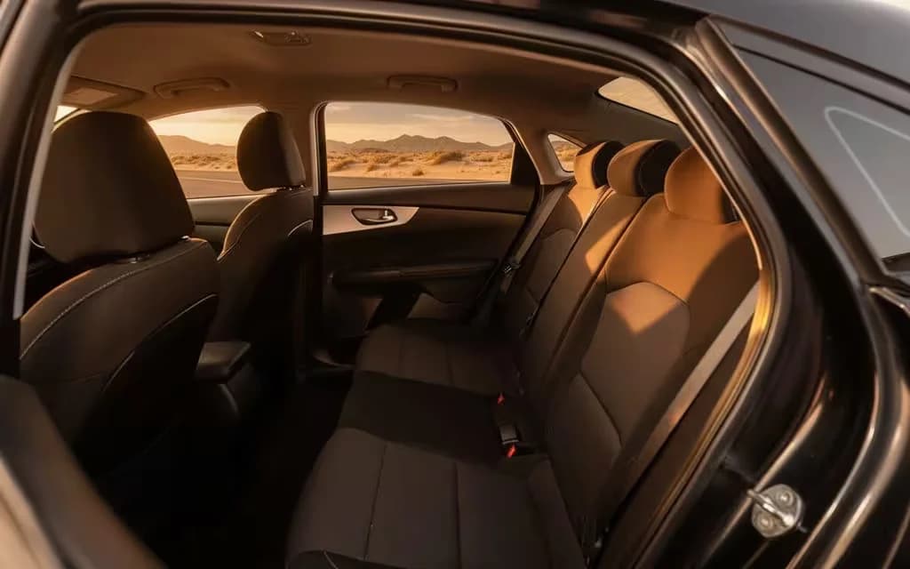 Kia Forte 2024 leather seats and cabin – rental in Dubai
