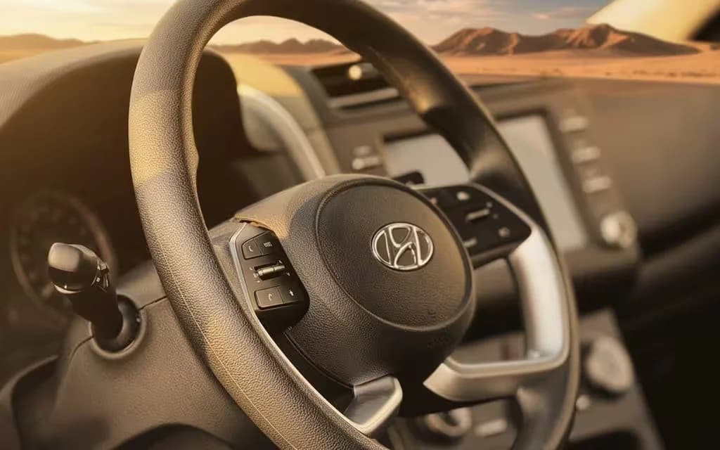 Hyundai Creta 2025 dashboard and infotainment – rental in Dubai
