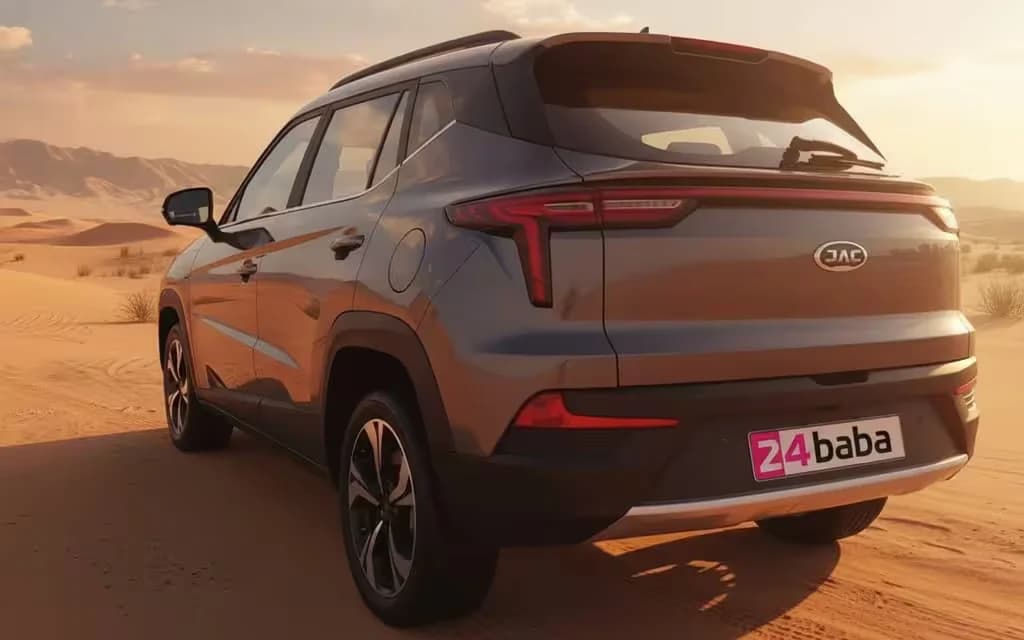 Jac Js4 2023 Grey rear view showing taillights – rental in Dubai