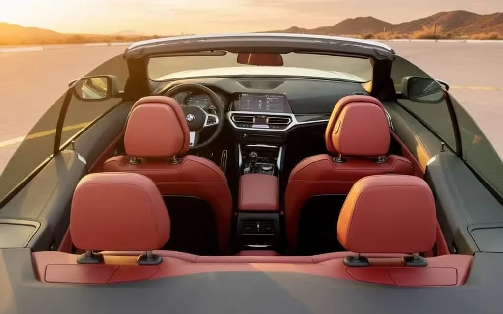 Bmw 420 2023 interior view showing trim – rental in Dubai