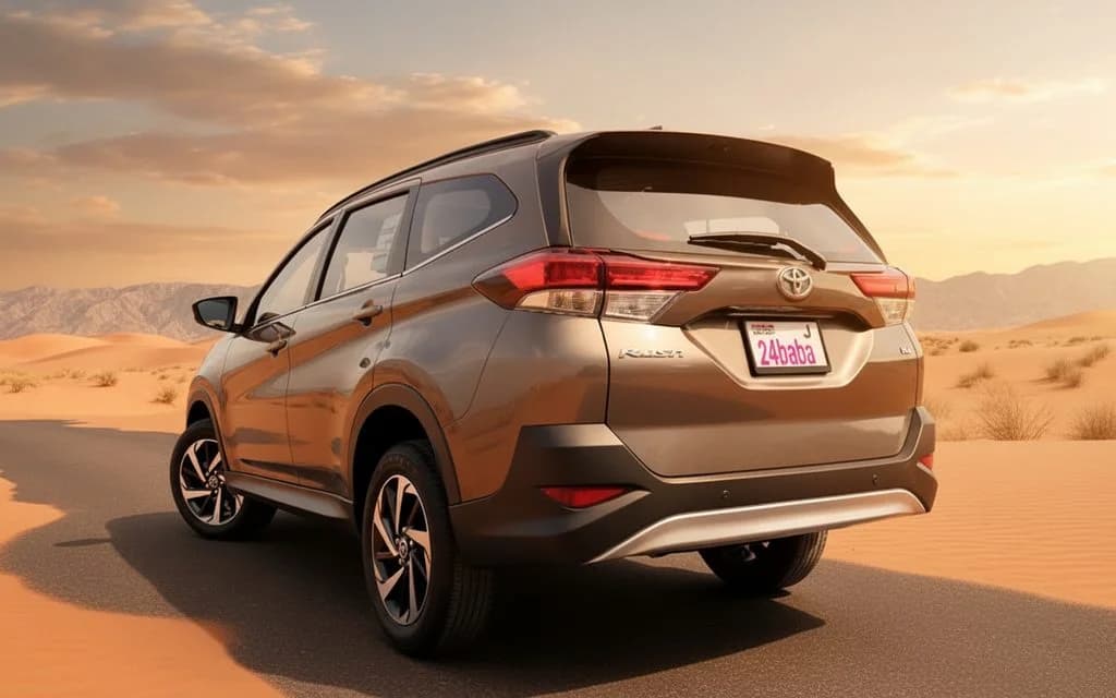 Toyota Rush 2023 Gold rear view showing taillights