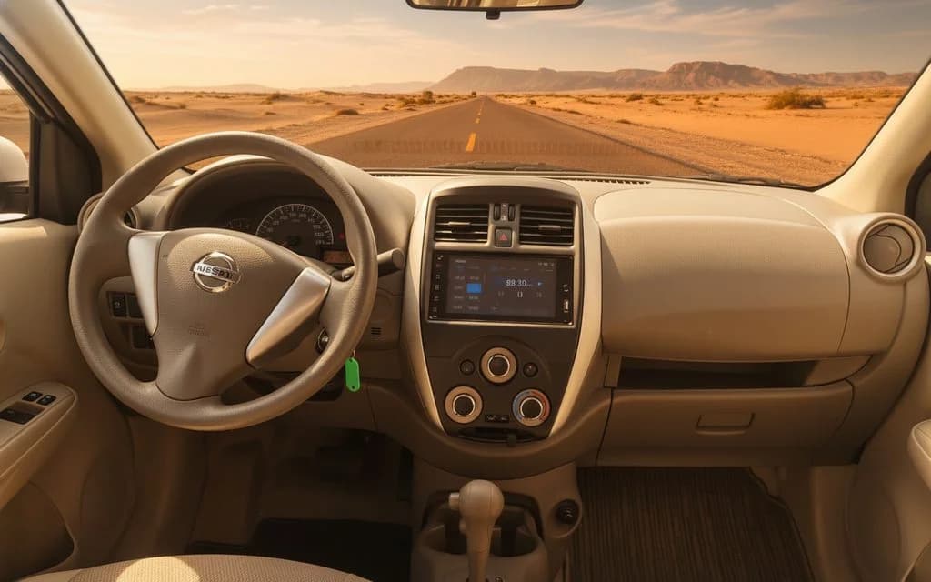 Nissan Sunny 2024 interior view showing trim