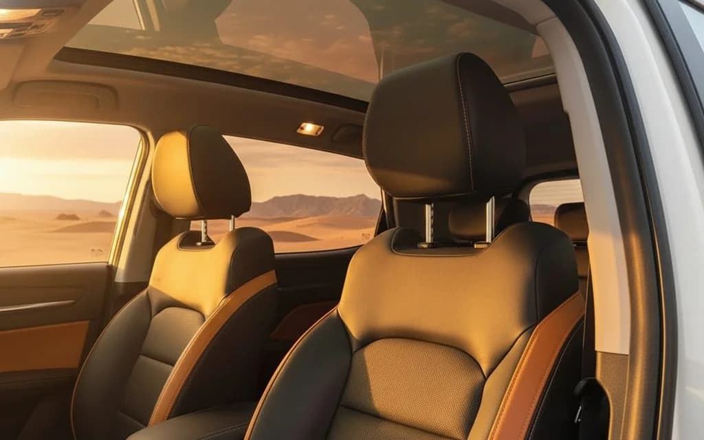 Kaiyi X3 2024 leather seats and cabin – rental in Dubai