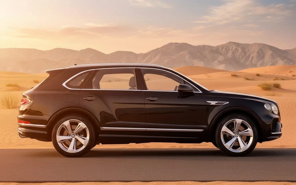 Bentley Bentayga 2024 Black side profile