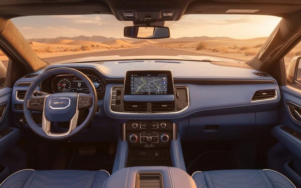 Gmc Yukon 2024 dashboard and infotainment