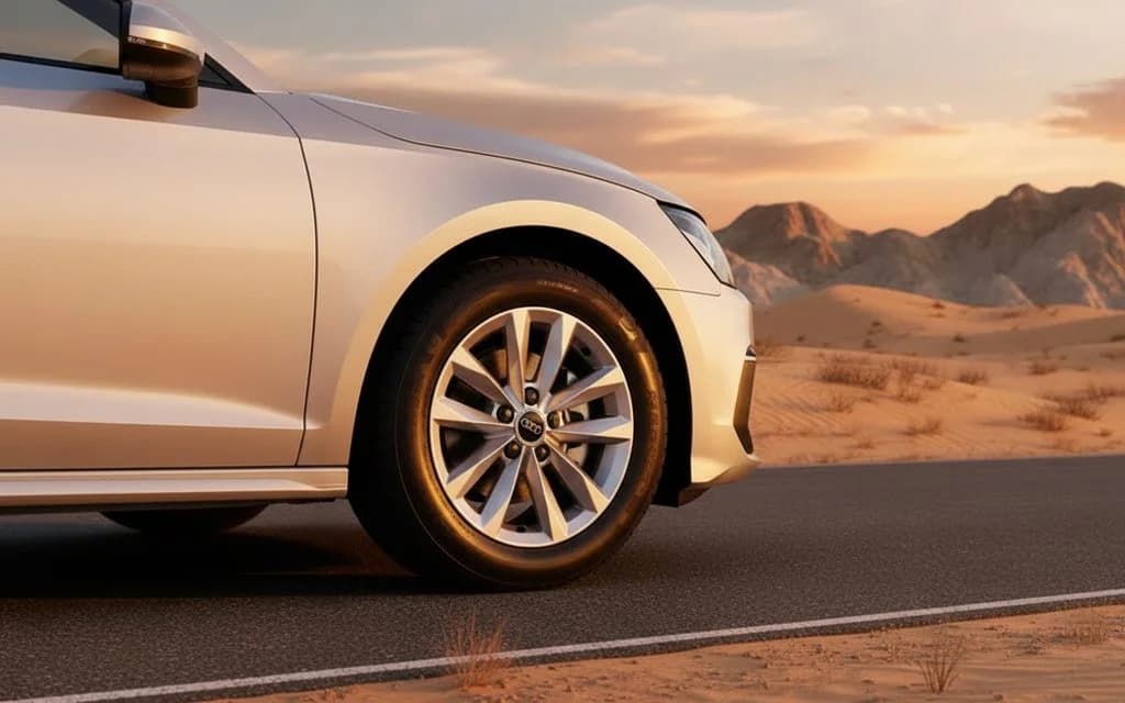 Audi A3 2024 alloy wheel close up