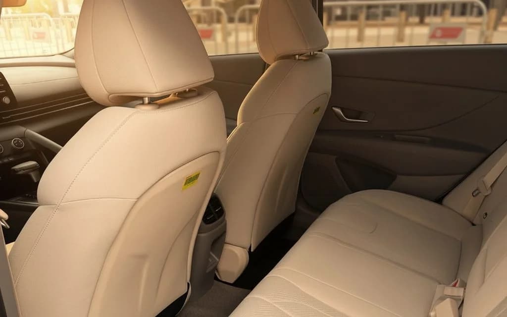 Hyundai Elantra 2024 leather seats and cabin – rental in Dubai