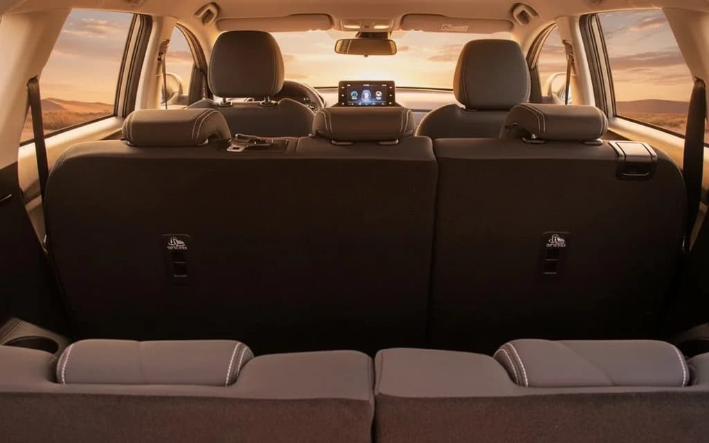 Chevrolet Captiva 2023 leather seats and cabin – rental in Dubai
