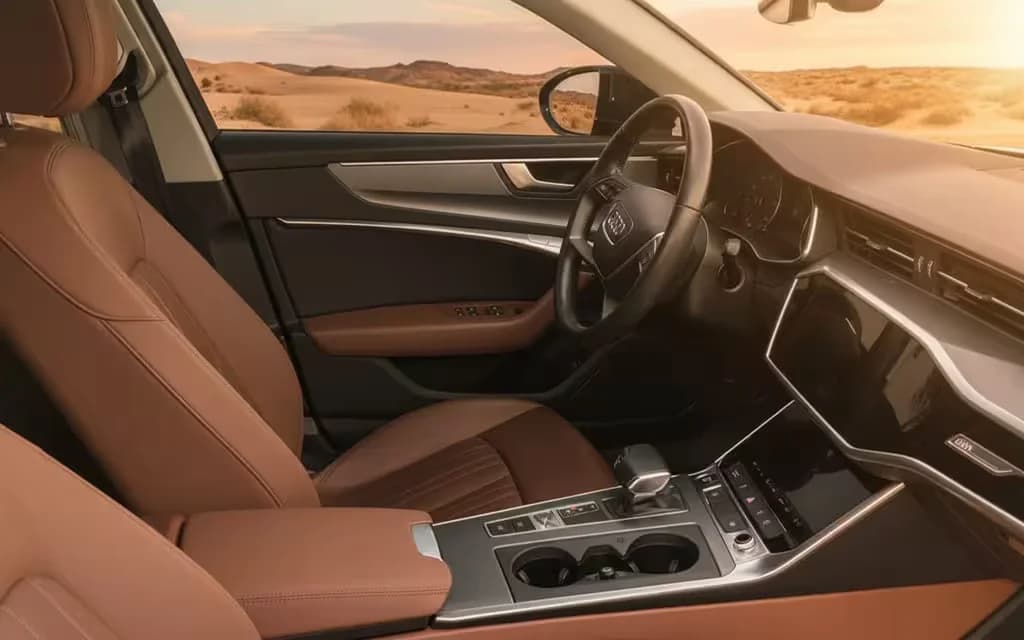 Audi A6 2021 interior view showing trim