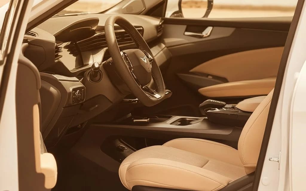 Kaiyi X7 2026 interior view showing trim – rental in Dubai