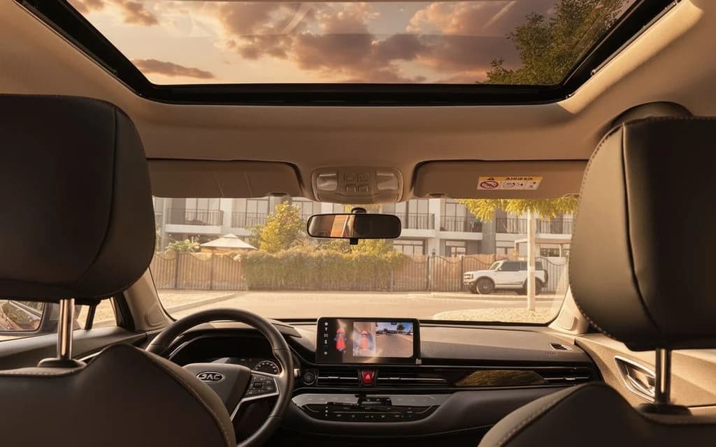 Jac Js4 2025 interior view showing trim – rental in Dubai