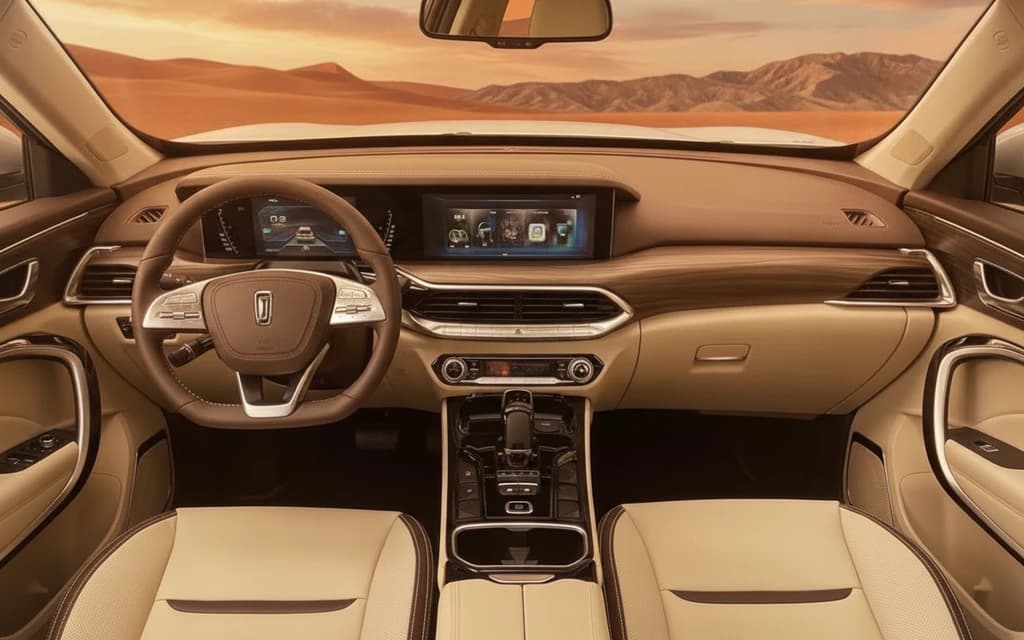 Bestune T77 2024 White dashboard view – rental in Dubai
