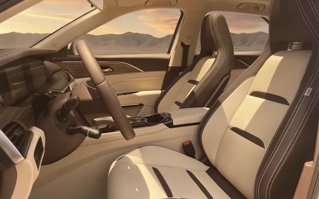 Bestune T77 2024 White front seats – rental in Dubai